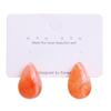 Resin Pattern Geometric Earrings Retro Fashion Temperament Cold Wind Earrings