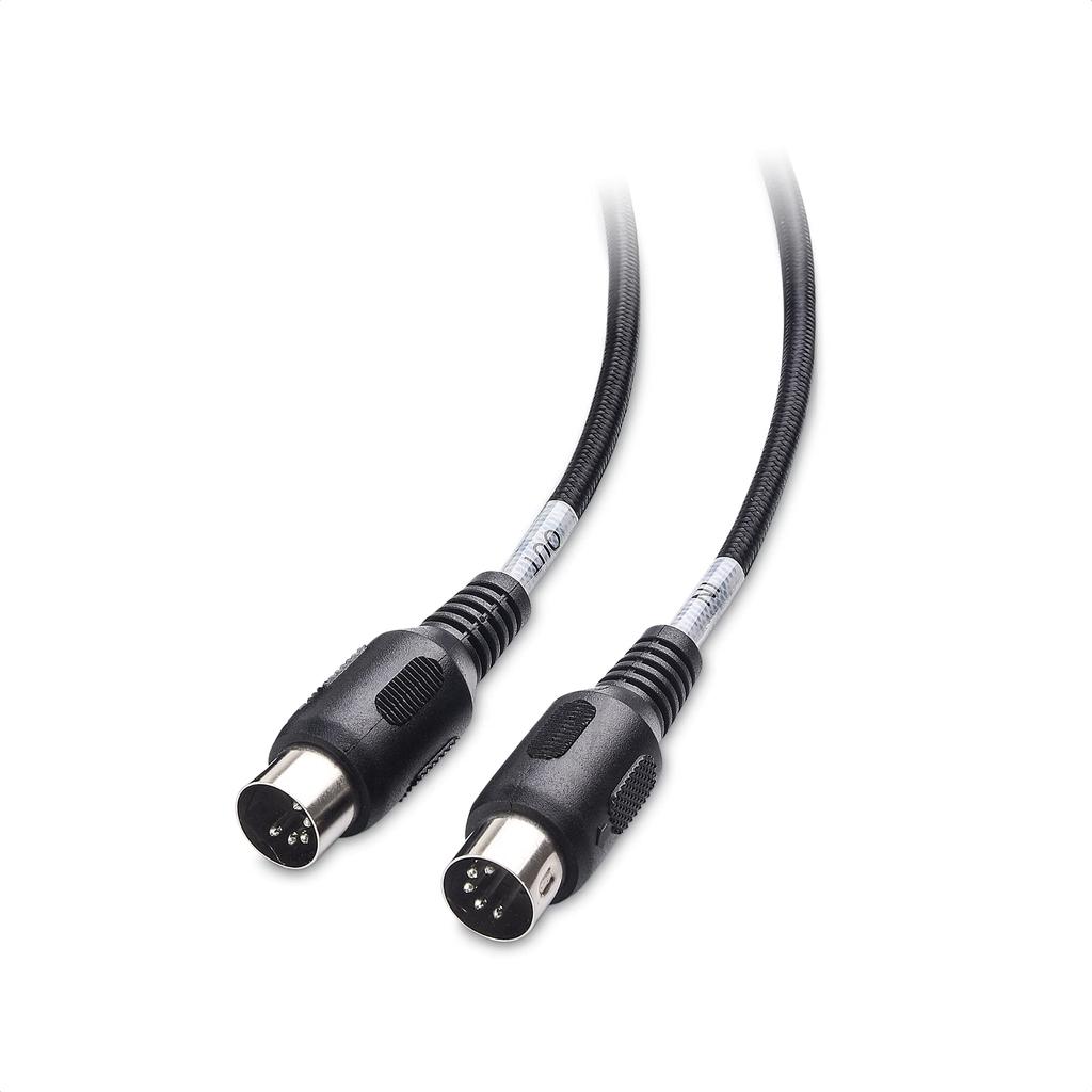 Cable Matters MIDI Cable, 2m, MIDI To USB Converter Cable, USB To MIDI Cable, MIDI To USB C Converter Cable, Black