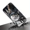 Креативная стеклянная чехол-накладка с рисунком Одинокого Волка Короля Для iphone 17 16 15 14 13 12 11 Pro Promax Plus Защита от падений