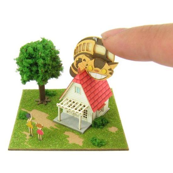 Sankei Studio Ghibli mini Мой сосед Тоторо семья Кусакабэ и котобус бумажная поделка немасштабная MP07-02