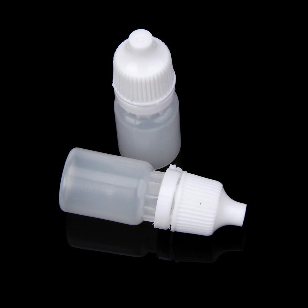 100PCS 5ml Empty Plastic Squeezable Dropper Bottles Eye Liquid Dropper