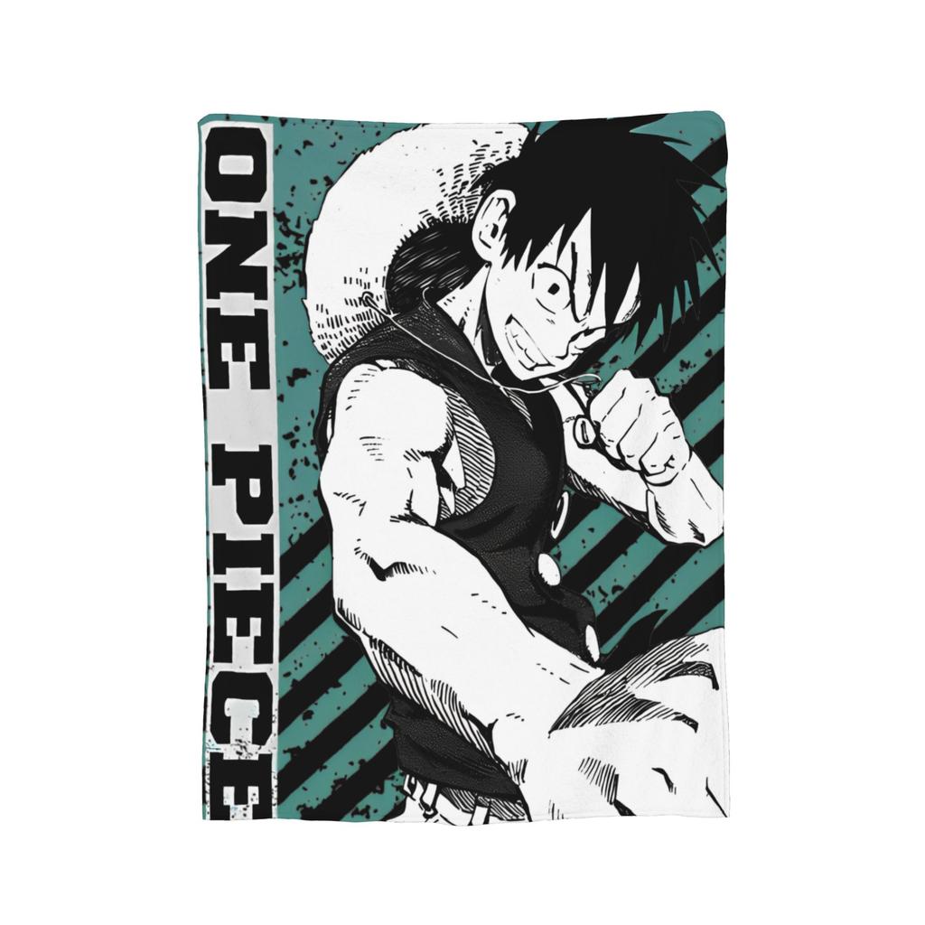 Sanji Vinsmoke Luffy Anime Flannel Blanket Awesome Throw Blankets for Sofa Bedding Lounge 150*125cm Rug Piece,