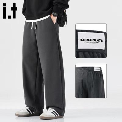 CHOCOOLATEit Мужские зимние прямые повседневные брюки из плюша
