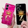 Чехол для Xiaomi Poco X7 Pro 2025 Милая Корона Буквы Мягкий Прозрачный Силикон Задняя Крышка Телефона Для Xiaomi Poco X7 X 7 X7Pro Capa