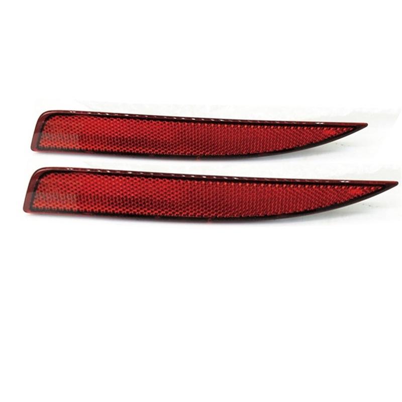 1 Pair Rear Bumper Reflector Warning Light Strip Cover For Vw Scirocco R R-Line 2011-2015 1K8945105B 1K8945106B
