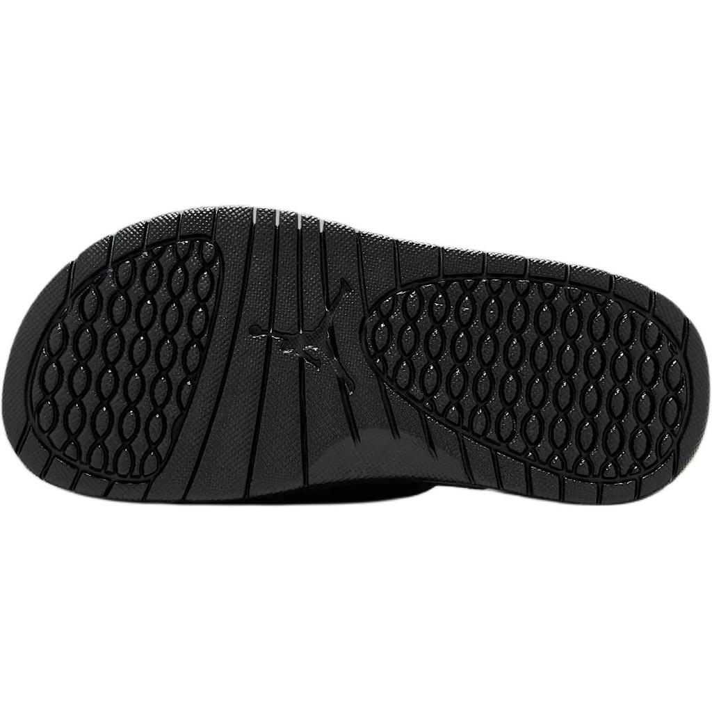 Air Jordan Hydro 5 Retro Slide GS Black Metallic Kids Sneakers Silver Fire-Red 555511-061