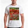 Beautiful Red Wildflower Anemones Abstract Art TShirt Summer Casual Cotton Tee Oversized Streetwear Tops Unisex Unisex Unisex