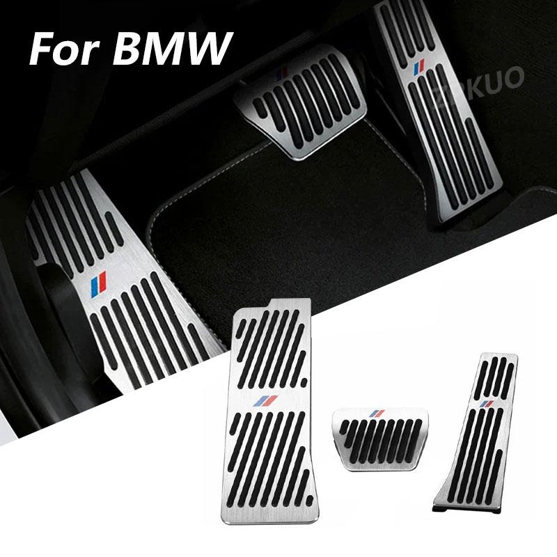 LXXM7 Car Accessories Accelerator Brake Foot Rest Pedal Interiors Cover For Bmw X1 X2 X3 X4 X5 X6 3 5 6 7 Series F30 F10 E60 Adornment