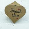 100 шт. в наличии Подвесная бирка Немецкое сердце Спасибо День святого Валентина Крафт-бумага Бирка-сердце Этикетка Подарок