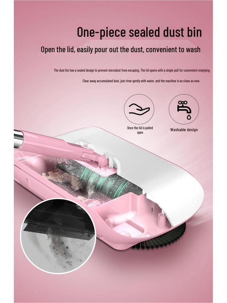 Douyin Viral Push Sweeper: All-in-One Broom & Dustpan Set