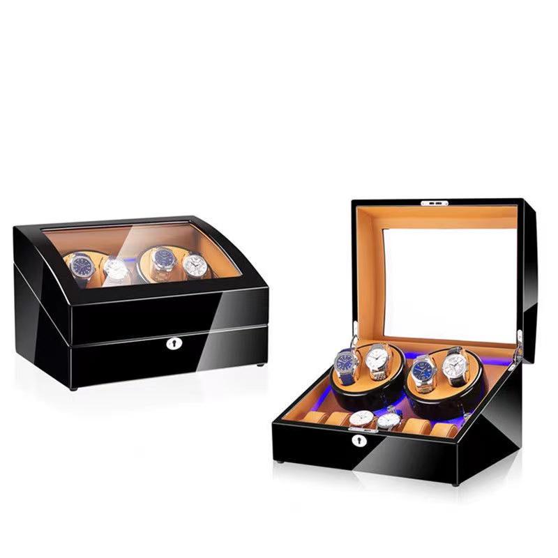 Автоматическая коробка для подзавода часов: Кейс-ротатор для часов 4+6 для механических часов