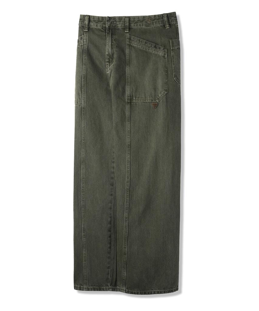 BAKKEN Pigment Straight Fatigue Pants Bk8924_Khaki