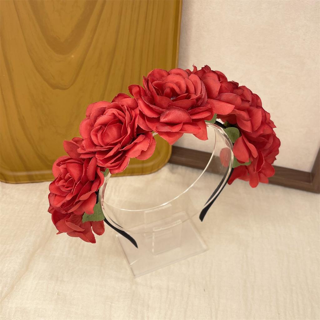 New Fashion Women's Flower Crown Girl Flower Headband Headdress Bohemian Festival Wedding Hair Garland Photo Props Headdress