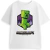 Белая футболка с коротким рукавом Minecraft Creeper _ Классическая футболка с принтом для мальчиков, Мерч по фильму