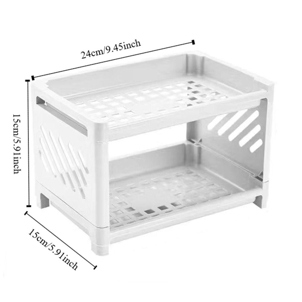 INS Style Desktop Organizer Plastic Makeup Shelves Simple Desktop Storage Shelf Sundries