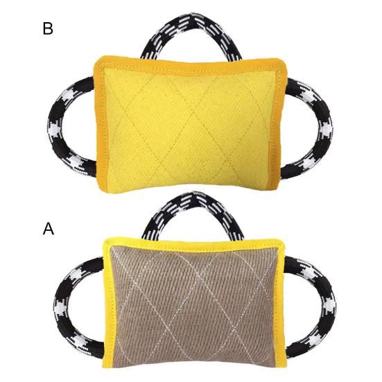 Игрушка-буксир для собак, устойчивые к укусам, тренировки, интерактивные игровые игрушки, дрессировка собак из льна