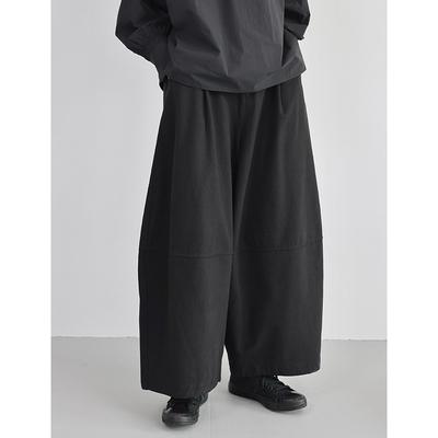 Весна Осень Японские Антивозрастные Трехмерный Крой Универсальные Повседневные Свободные Женские Укороченные Брюки