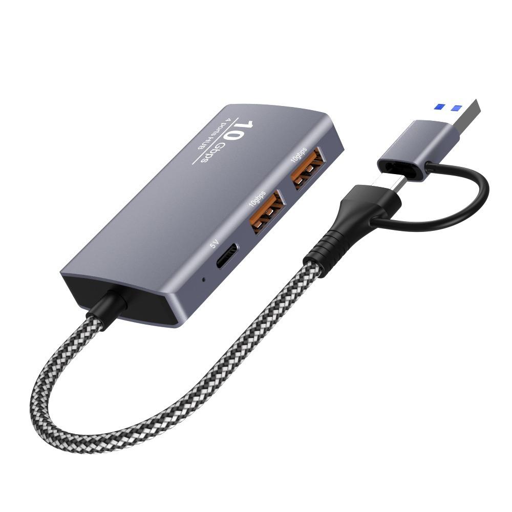 10G USB3.2 Gen2 Type-C Хаб 5-в-1 Высокоскоростная Док-станция для Ноутбука ПК