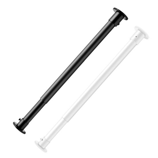 Shower Curtain Telescopic Rod Screw Mount 50-70CM Adjustable Stainless Steel Multi-functional Living Room Bathroom Telescoping Curtain Rod