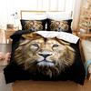 3D Digital Printing Lion Three-Piece Home Textile Bed Sheet Kit Bedding Kit