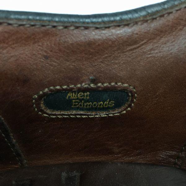 Allen Edmonds 80-е Винтажные МакАллистер Броги с крылышками Черные Размер 10.5D / 28.0-28.5см(ИСПОЛЬЗОВАЛ)