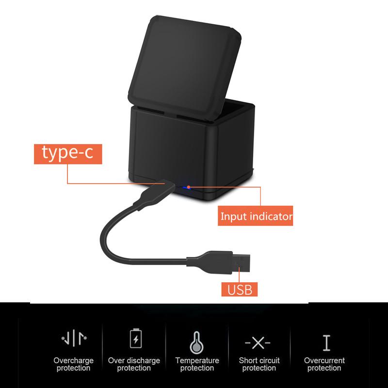 Зарядное устройство для быстрой зарядки QC3.0 зарядное устройство для аккумулятора спортивной камеры DJI OSMO ACTION