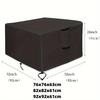 Fire Pit Cover Rectangular Outdoor Fire Table Cover Rectangular Heavy Duty Waterproof Patio Propane Gas Fire Pit Cover