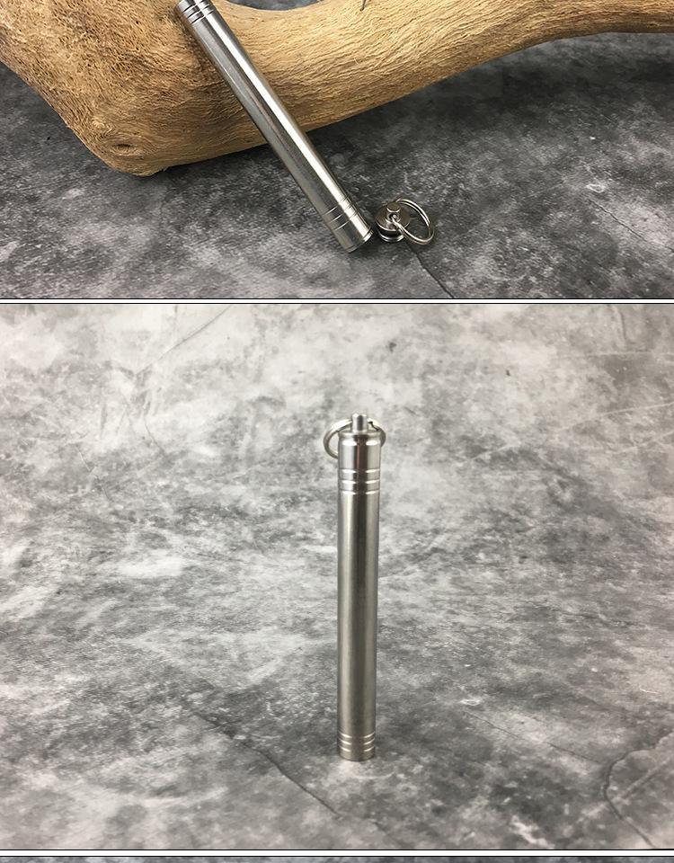 Водонепроницаемый титановый держатель для зубочисток с зубочистками из сплава TC4 для кемпинга и использования на открытом воздухе – Портативный и герметичный контейнер