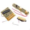 1 Set Electric Guitar Saddle with Wiring Harness, Hex Wrench - Golden