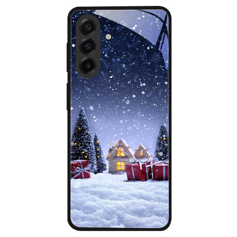 Закаленное стекло в рождественском стиле для Samsung Galaxy S24 S22 S21 S23 S25 Ultra Fe Ударопрочный чехол S25FE S25 Edge Shell Coque
