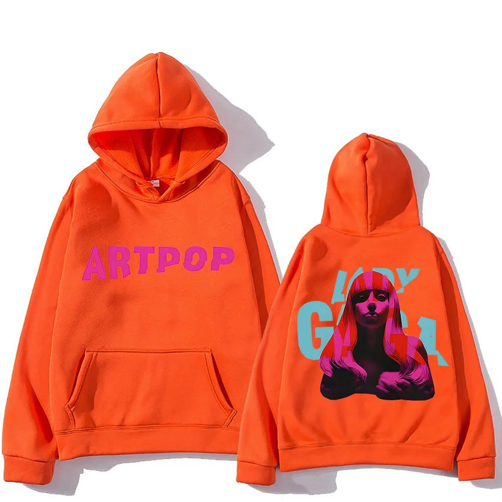 Lady Gaga Hoodie Double-sided Printing Comfortable Aesthetic Sweatshirts With Hooded Gothic Clothing Moletom Pullovers
