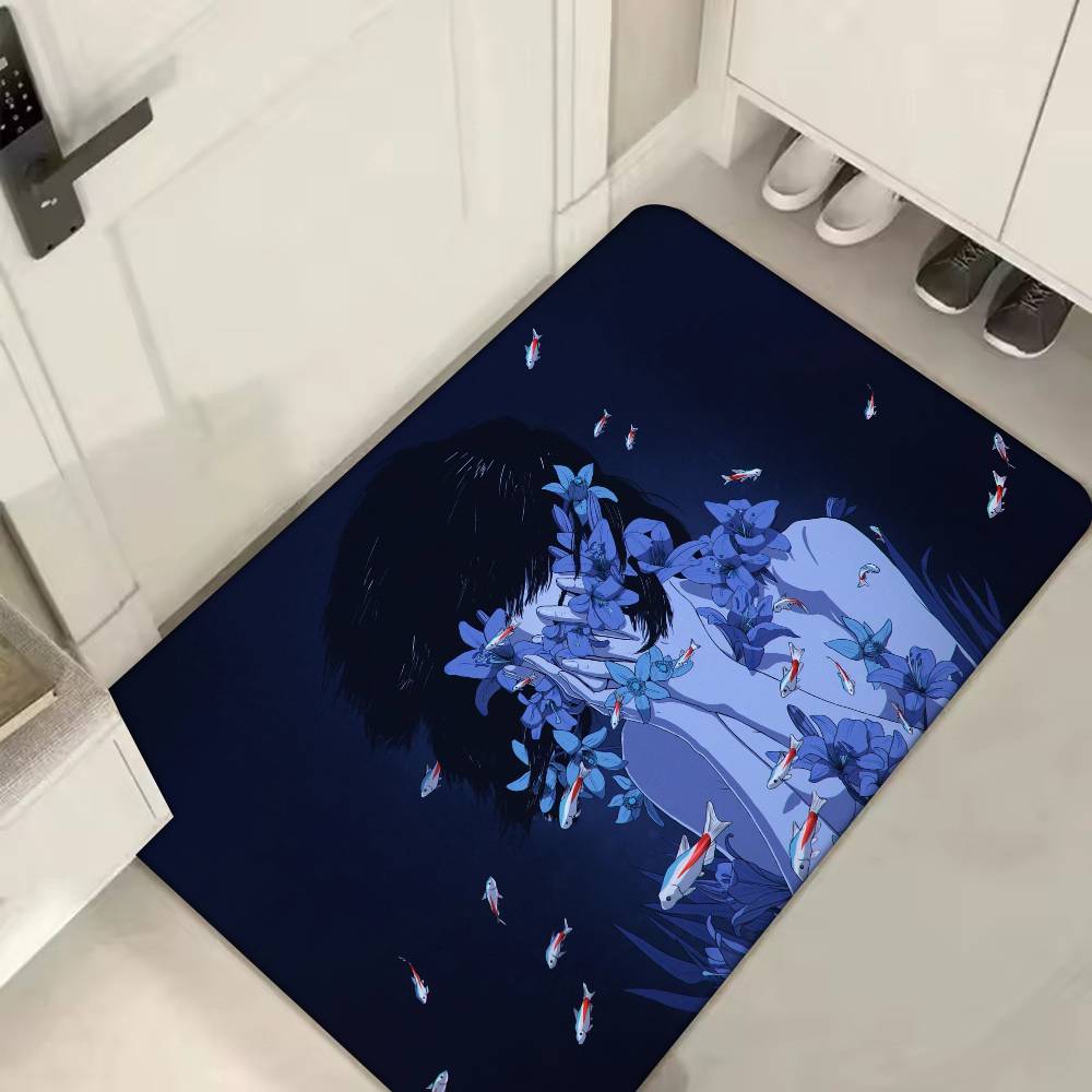 Paprika Movie Floor Mat Home Bathroom Absorbent Mats Anti-Slip Mats Home Decor Supplies