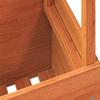 Garden Table Wax Brown 100 x 50 x 75 cm Solid Pine Wood