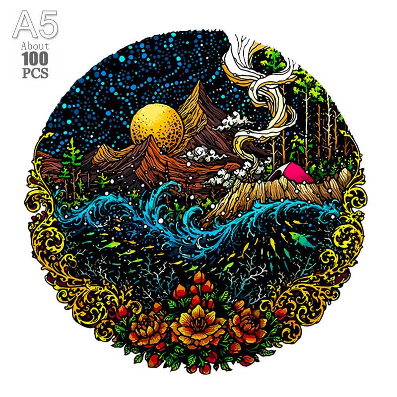 Земля Деревянный Пазл Детский Звездная География Раннее Образование Астро Сложный Деревянный Мозг Сопровождает Взрослый Пазл Вечеринка Досуг