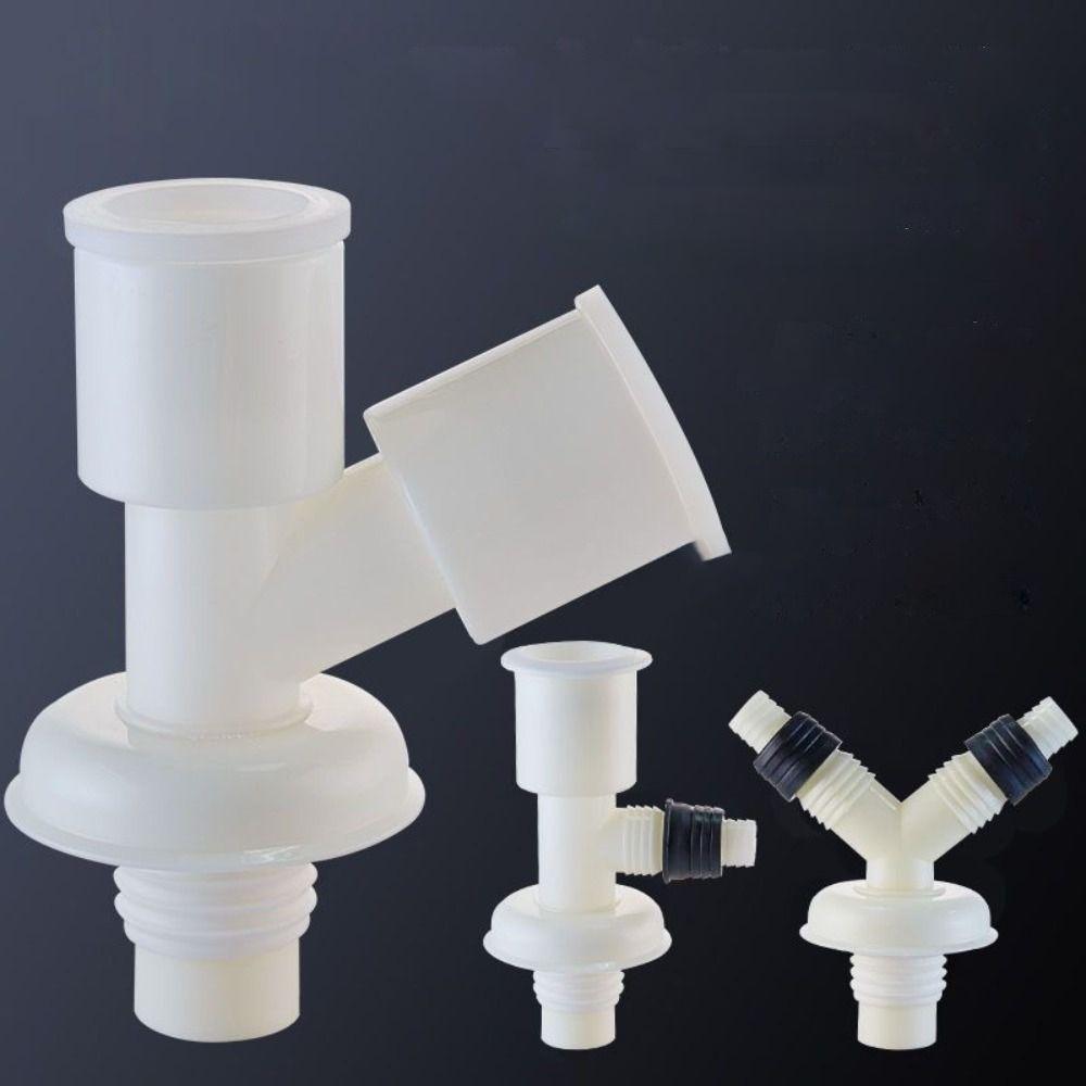 Dual-Interface Floor Drain Joint Dual-Purpose Drain Pipe Tee Washing Machine Drain Tee  Bathroom
