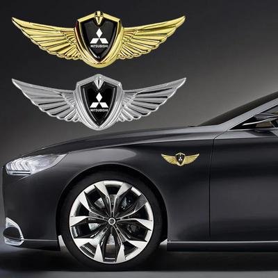 Металлическая 3D наклейка Значок автомобиля Стайлинг Крылья Декаль для Outlander Lancer L200 ASX Colt Pajero Eclipse Ralliart Galant EVO