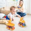 Игрушечные машинки для животных и детей от 1 до 2 лет, нажимай и езжай, светящиеся игрушки, машинки для малышей с механизмом оттягивания, подарок на день рождения для мальчиков и девочек