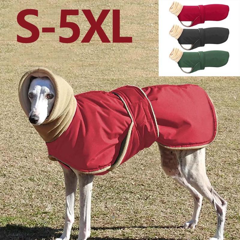 Medium Large Dog Clothes Winter Warm Jacket Whippet Greyhound Thick Coat Pet Clothes Lingtons Italian Greyhound Fleece Clothing
