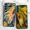 Чехол для телефона для ловли нахлыстом на коричневую форель для Samsung A16 A26 A36 A56 Galaxy A02S A12 A52S A13 A23 A33 A53 A54 A34 A24 A14 A22 A32 A42