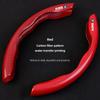 2PCS Carbon Fiber Car Pattern Water Transfer Printing Steering Wheel Cover Valve Cap For BMW X1 X2 X3 X5 X4 X6 X7 iX3 F20 F10 F0 S111