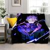 Jujutsu Kaisen, аниме, плюшевая кровать, тонкие одеяла для пикника с героями мультфильмов, современное фланелевое одеяло, Gedruckt Bettdecke Geschenk