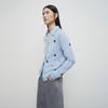 Broadcast Women's Unique Embroidered Round Neck Cardigan