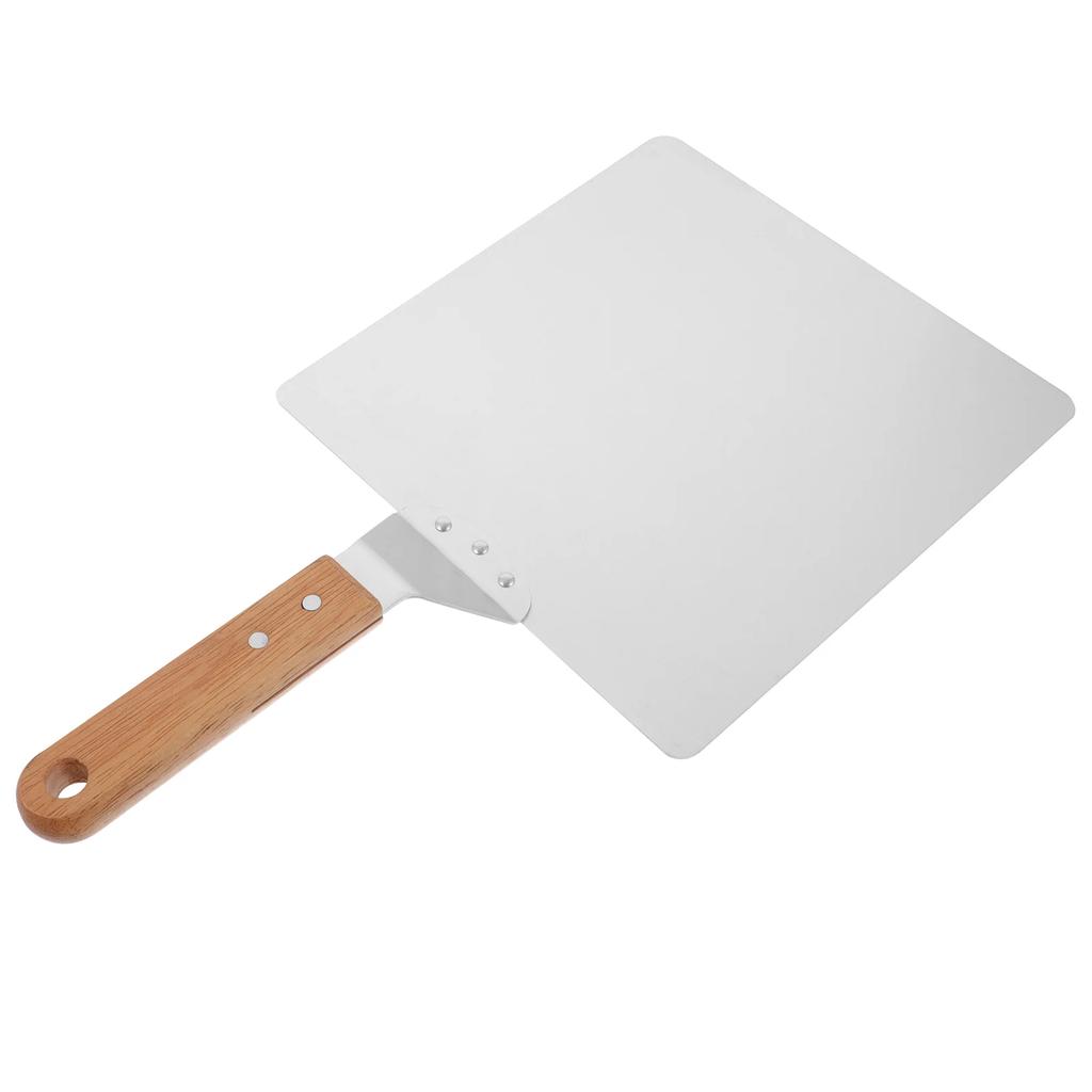 Pizza Spatula Peel Square Pizza Paddle for Oven Cake Lifter for Large Cakes Metal Pizza Peel 10 Inch