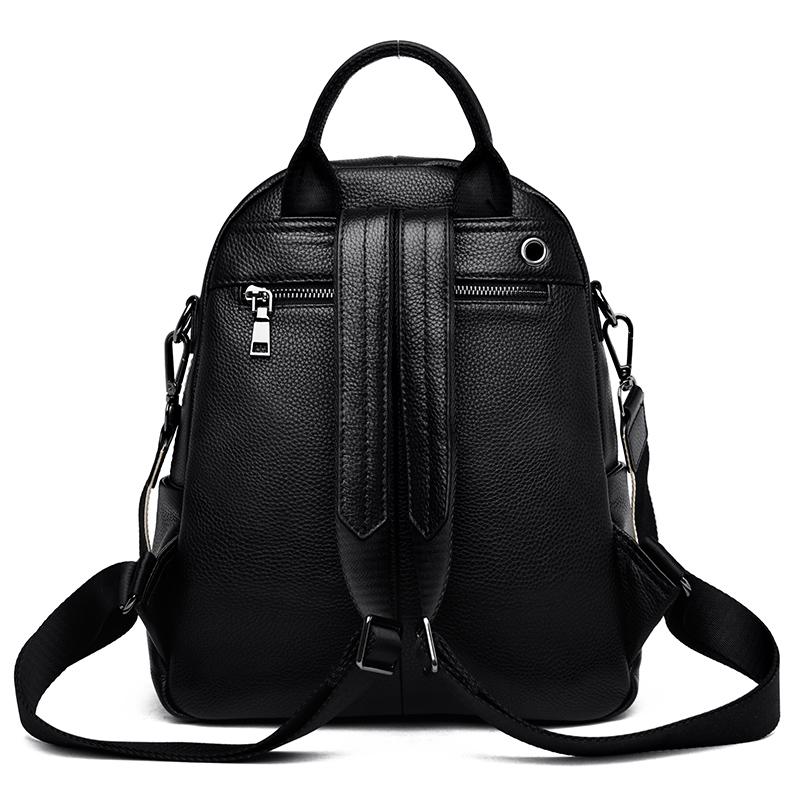 Роскошный женский рюкзак из натуральной кожи, повседневная женская сумка на плечо, модная большая вместительная дорожная женская качественная сумка из воловьей кожи