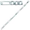 [P9949] - Silver 'Identity' Curb Chain (rhodium-plated) - 18 Cm 5 Mm