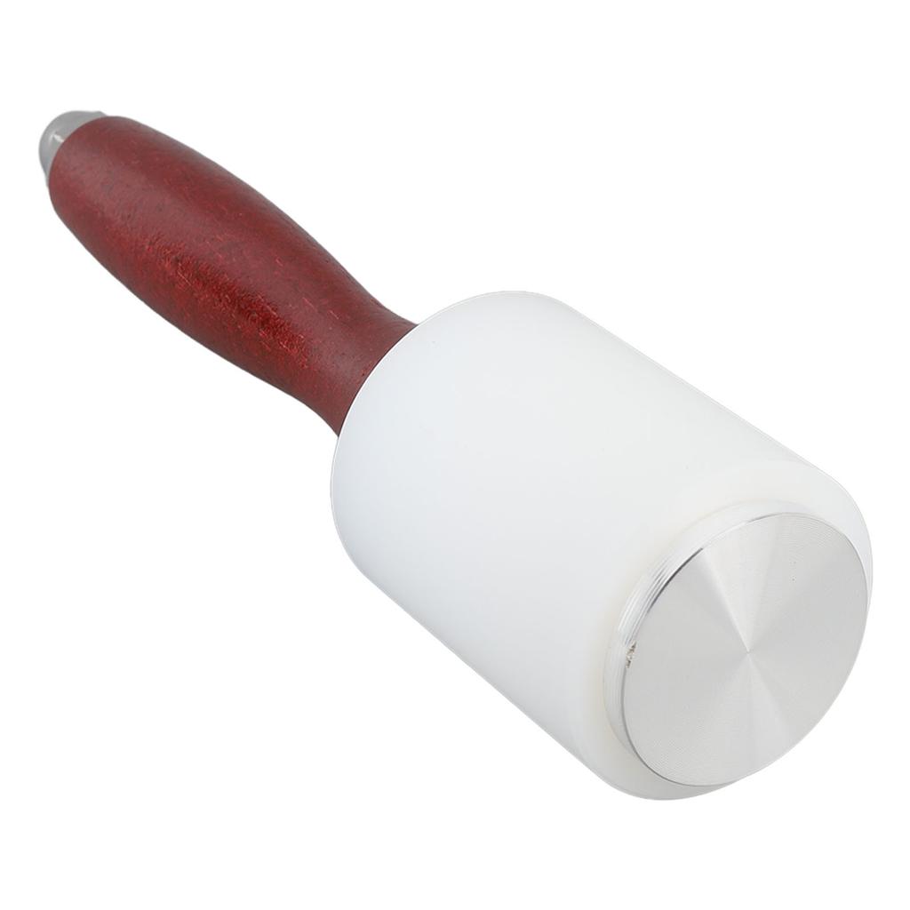 Leather Carving Hammer Rubber Head Wooden Handle Leather Mallet Hammer for Handcraft Straight Type