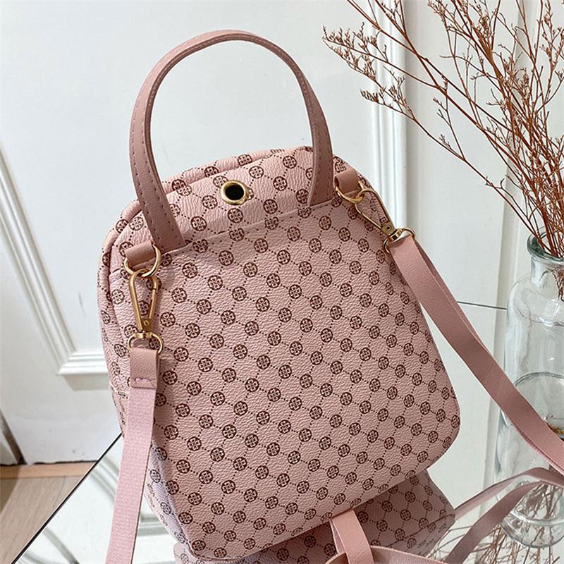 Мини-рюкзак через плечо, сумка в клетку для женщин, модный кошелек для телефона на плече