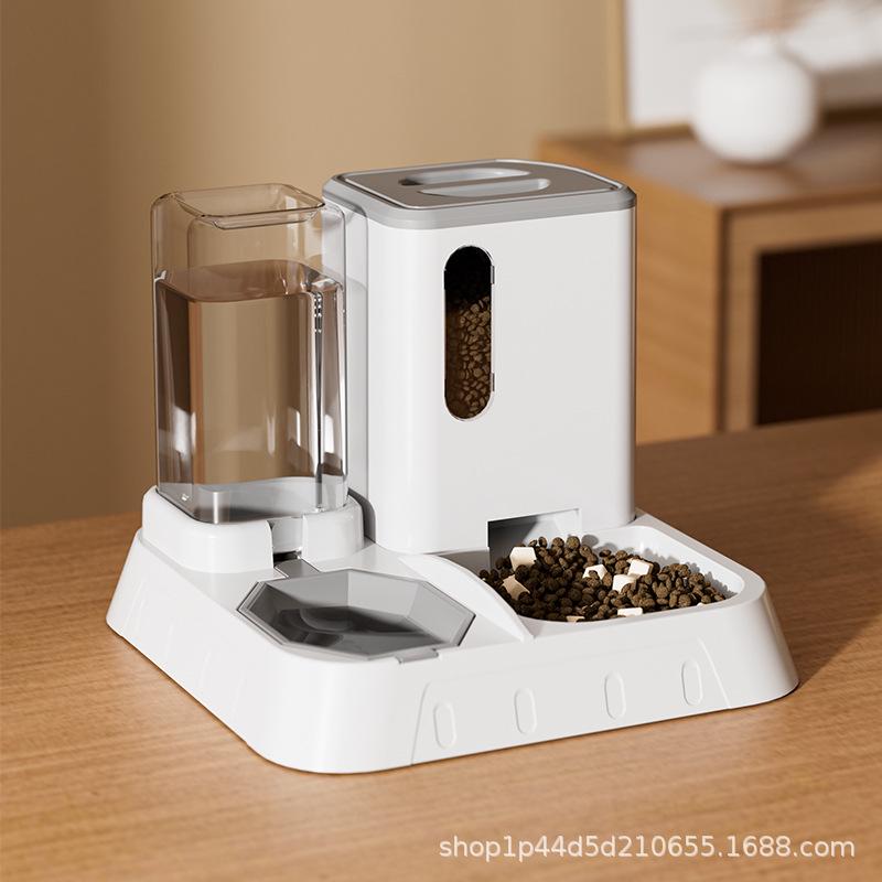 Automatic Pet Fountain & Feeder - Keeps Cats & Dogs Hydrated Without Wetting Mouth