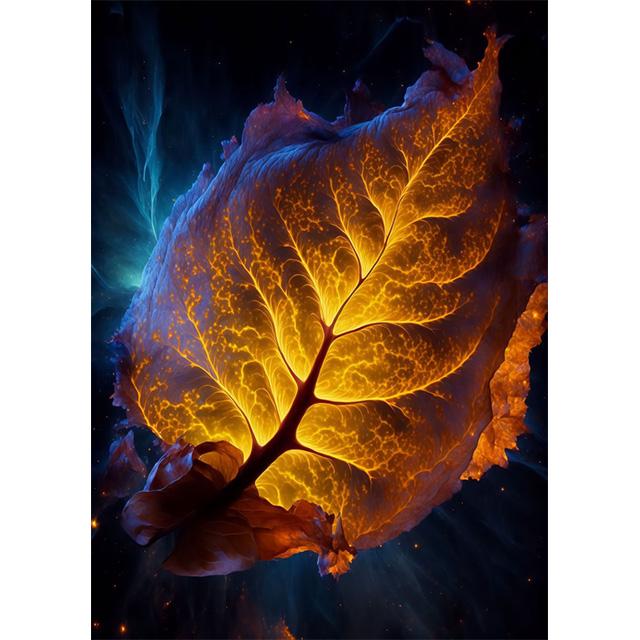 Фэнтези Растения Галактический Сад Листья Принты Постер Холст Картина Современное Настенное Искусство Картинки Для Гостиной Спальни Домашний Декор