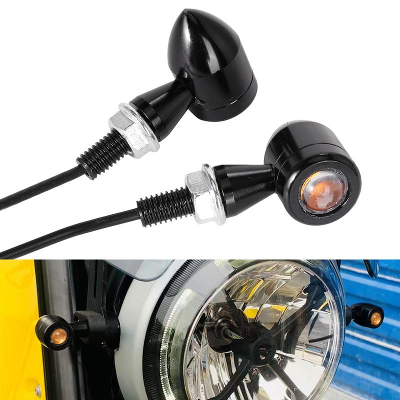 8mm Motorcycle Mini LED Turn Signal Light Bullet Moto flashing Light clignotant moto led 12V Fit for Kawasaki Suzuki Yamaha